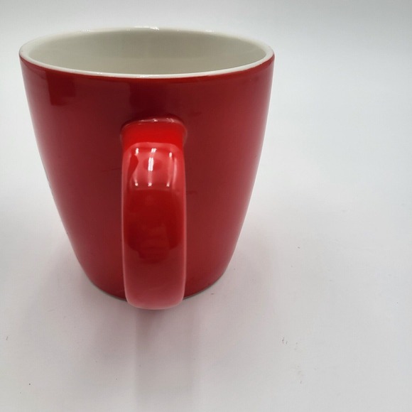 (2) Starbucks 12oz Red Ceramic Coffee Mugs Mermaid Siren Logo 2020/2021 - Picture 5 of 16